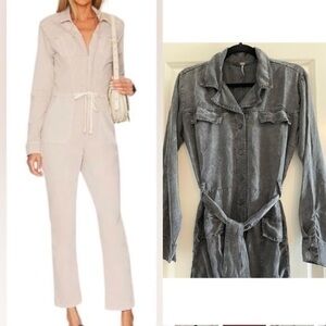 Womens YFB from Revolve utility jumpsuit in black wash